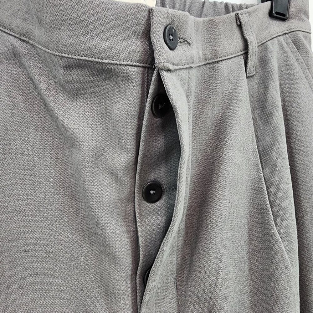 James Street CO Women's Hemp Blend Elastic Waist Klein Trousers Gray Sz L - Picture 5 of 8